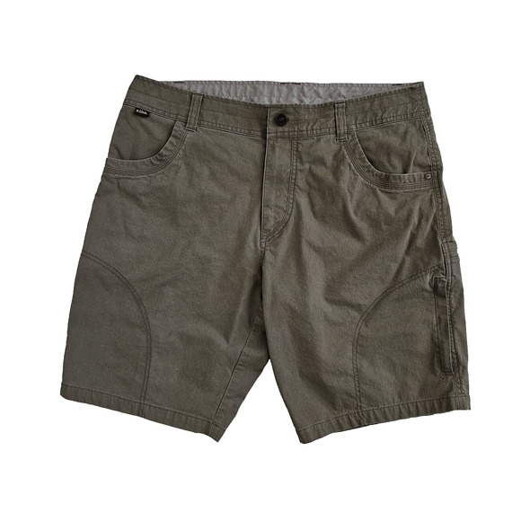 Kuhl Ramblr (Mens Size 36) Vintage Patina Dye Cargo Shorts 10" Inseam Tan Hiking - Picture 1 of 9